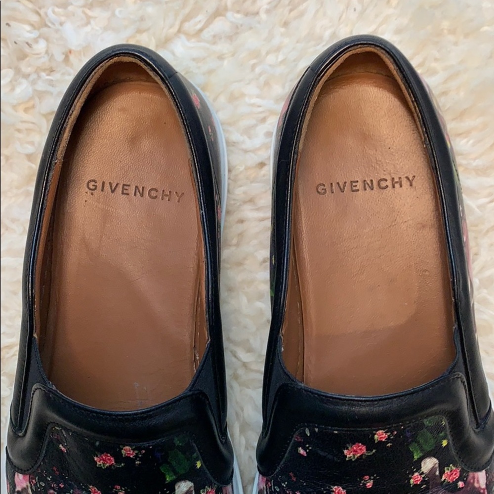 Givenchy Black Floral Slip-On Sneakers - Picture 4 of 7
